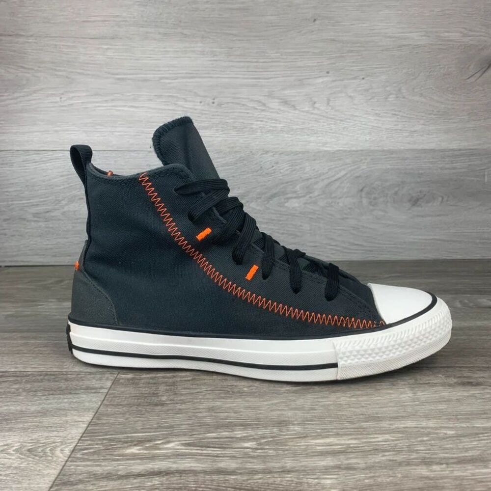 Dark Gray/ Black Converse Canvas All-Star Hi-Top shoes, Womens size 7.5 sneakers